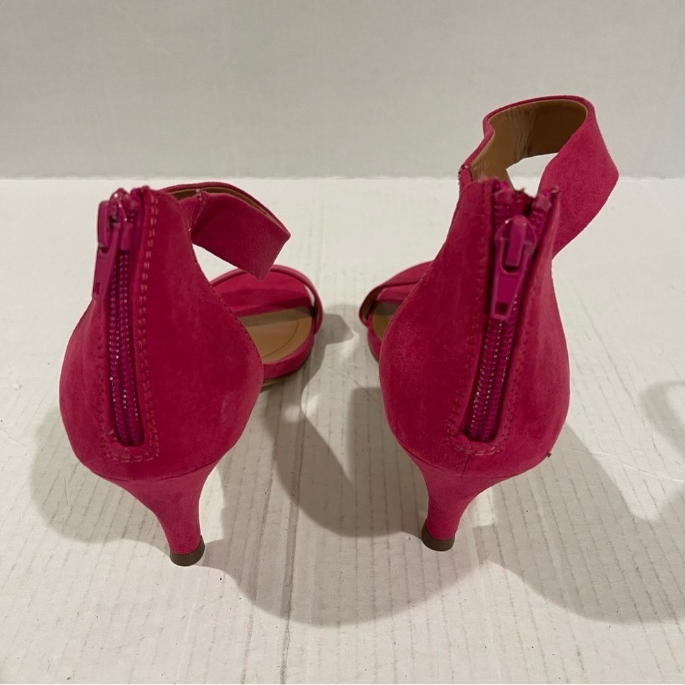 Women’s Style & Co Paycee Raspberry Pink Faux Suede Ankle Strap Pumps Size 10 US - Picture 8 of 11